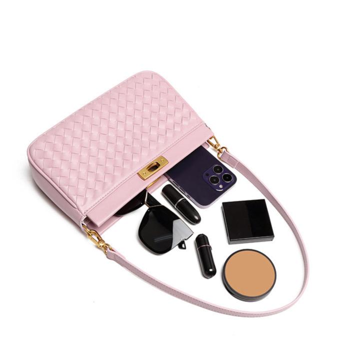 Bolsa feminina Baguete Feminina Trançada Bali - Elegante e Compacta