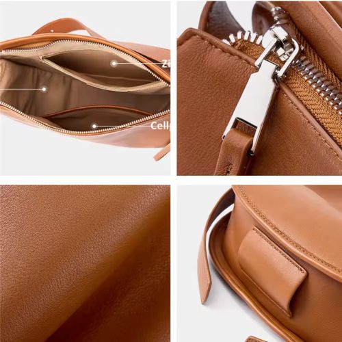 Bolsa Feminina Média, Bolsa Feminina, Bolsa de Ombro Feminina, Bolsa de Ombro Casual, Bolsa de Couro Legítimo