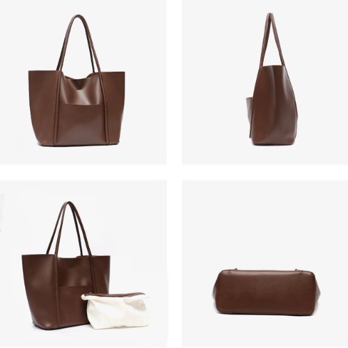 Bolsa de Ombro Feminina de Couro Bella - Alça Longa e Espaçosa