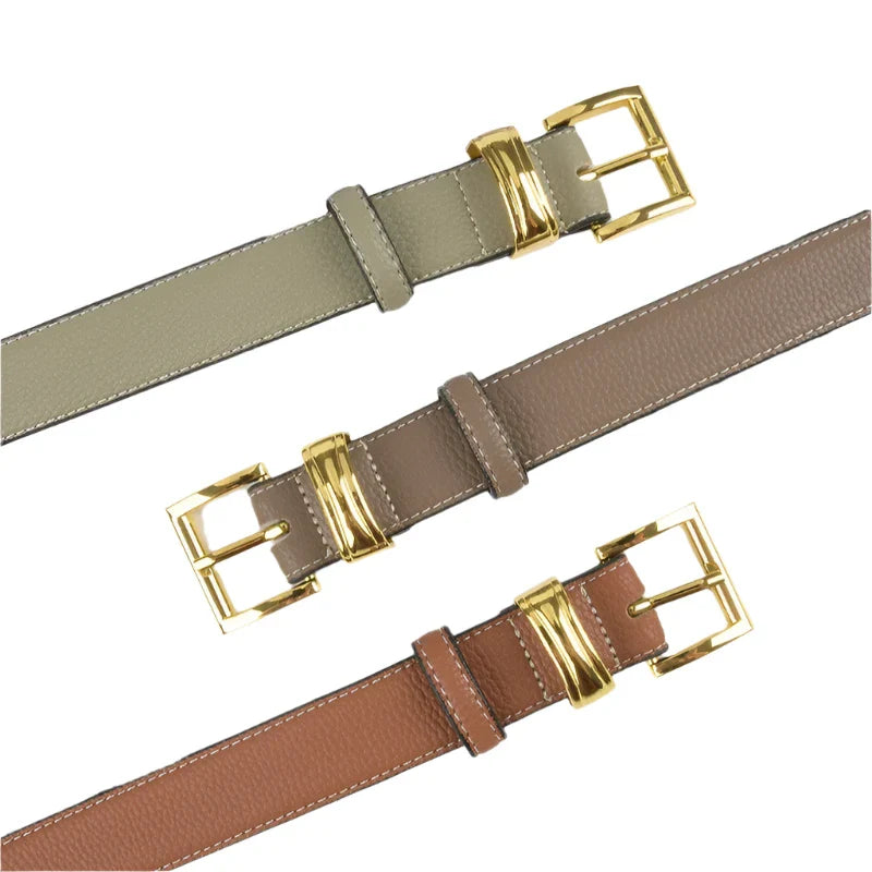 Cinto de Material Legítimo Napoli – Elegância em Cada Detalhe