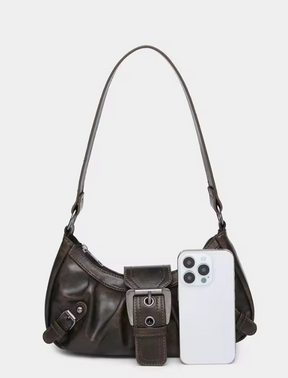 Bolsa Milano – Retrô Plissada com aplicações metalicas