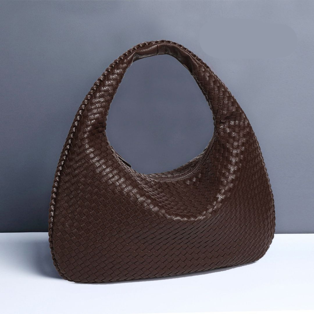 Bolsa feminina Giovanna – Maxi Shoulder Trançada Estilo Italiano