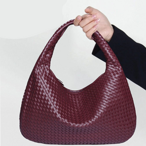 Bolsa feminina Giovanna – Maxi Shoulder Trançada Estilo Italiano