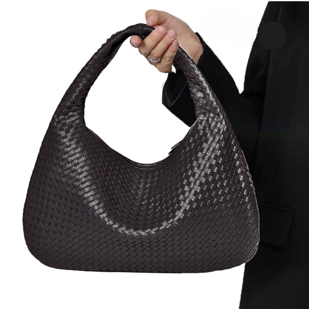 Bolsa feminina Giovanna – Maxi Shoulder Trançada Estilo Italiano