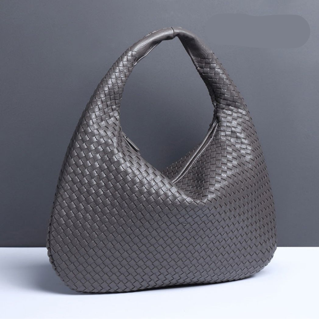 Bolsa feminina Giovanna – Maxi Shoulder Trançada Estilo Italiano