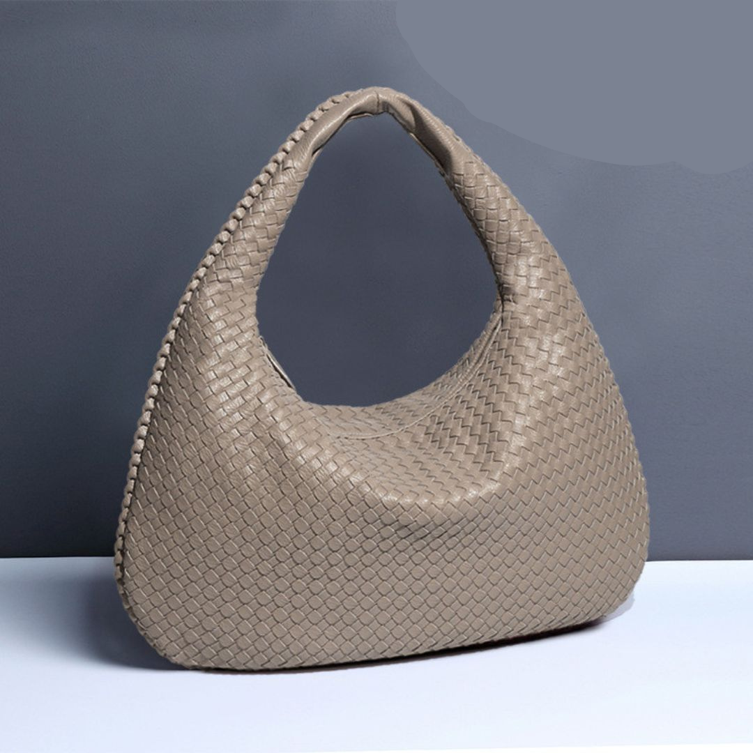 Bolsa feminina Giovanna – Maxi Shoulder Trançada Estilo Italiano