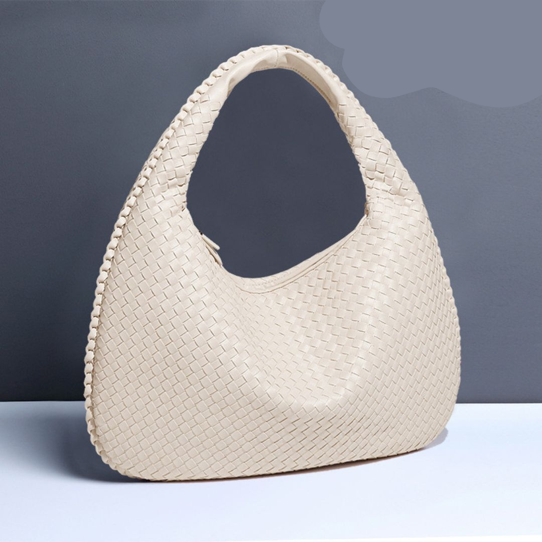 Bolsa feminina Giovanna – Maxi Shoulder Trançada Estilo Italiano