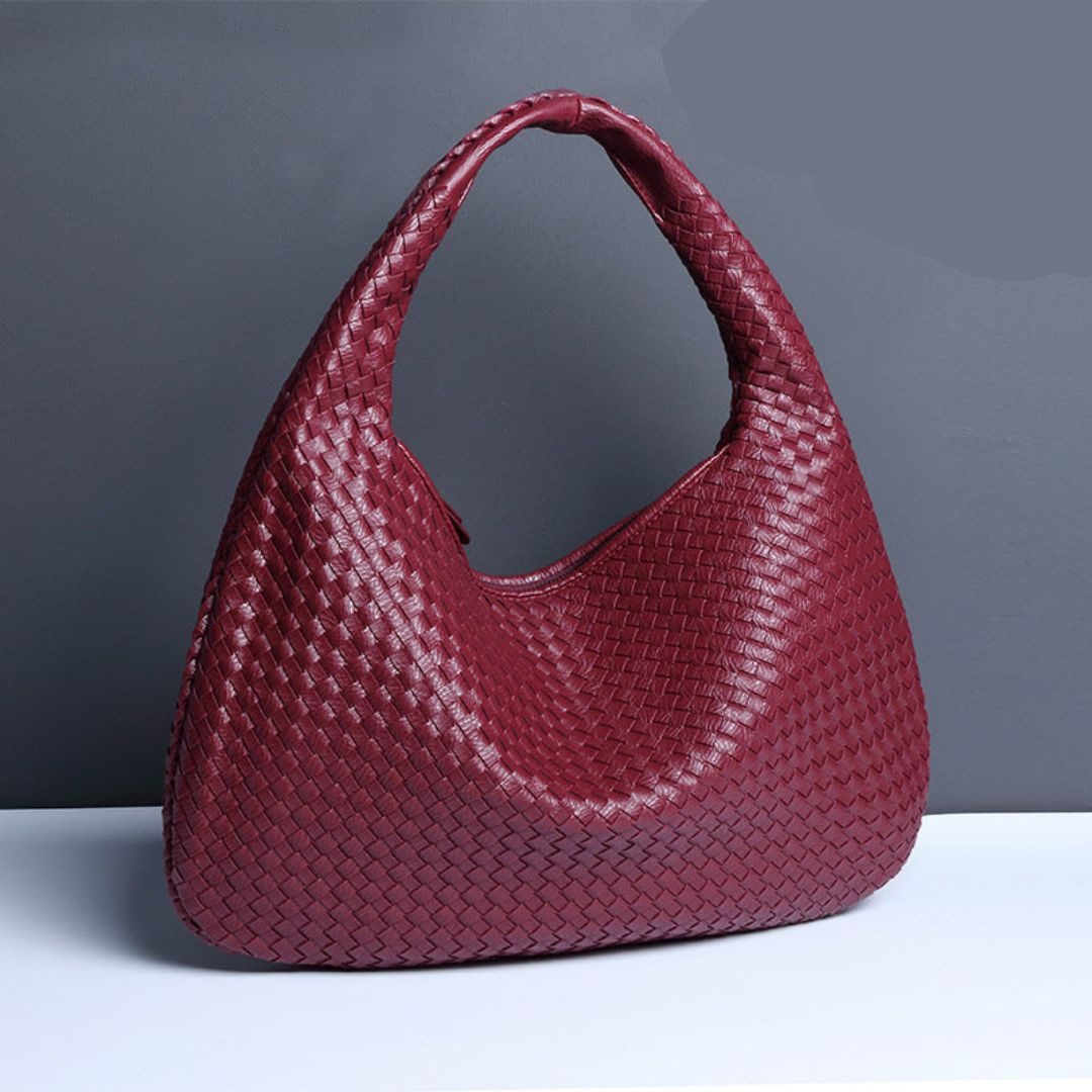 Bolsa feminina Giovanna – Maxi Shoulder Trançada Estilo Italiano